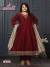 Plus Unique By Aanchi Vichitra Silk Top With Bottom Dupatta Suppliers In India